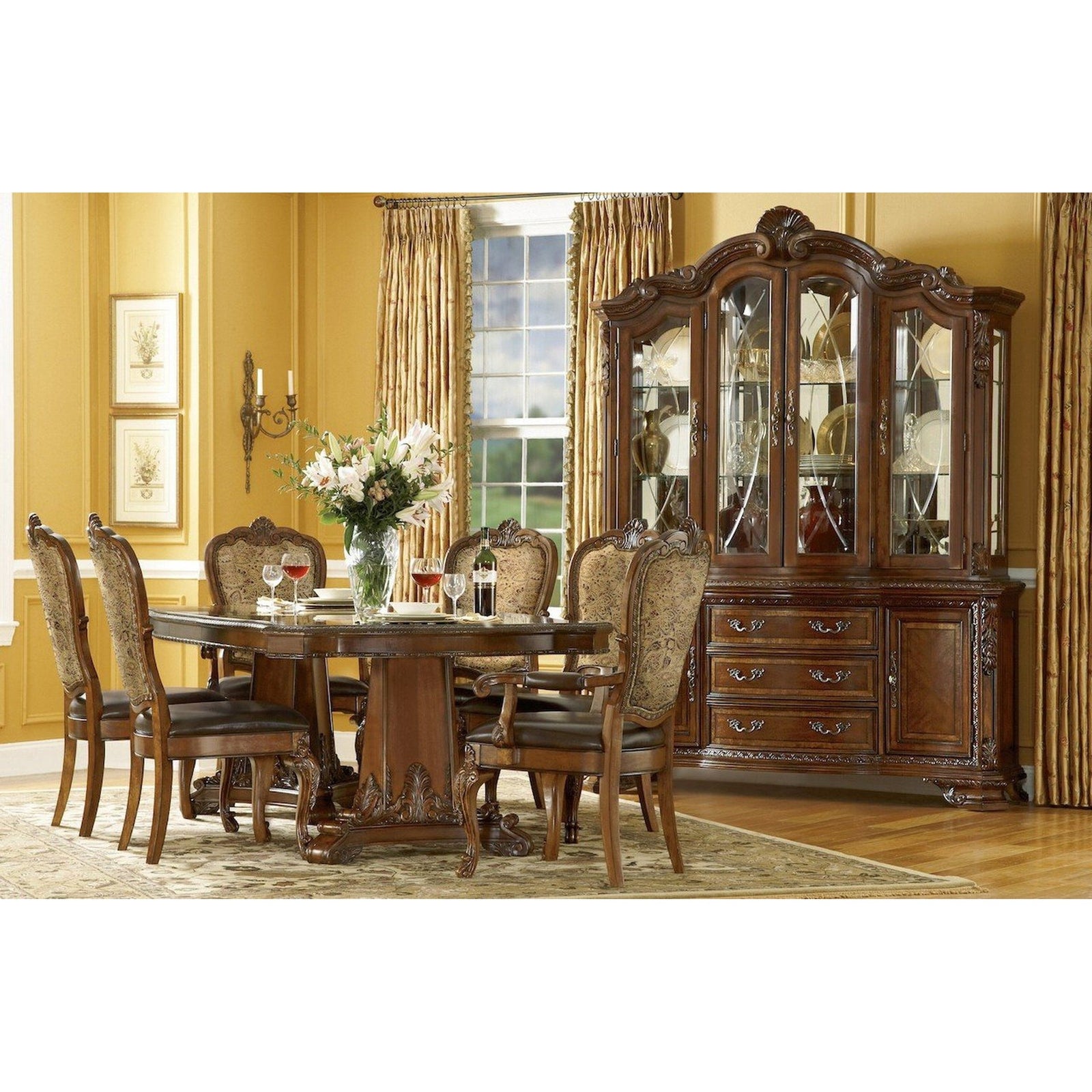 ART Furniture Old World Upholstered Back Side Chair - Set of 2