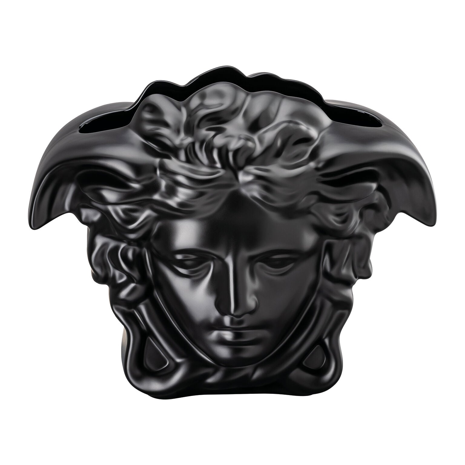 Versace Medusa Grande Vase Black - 11.75 Inch