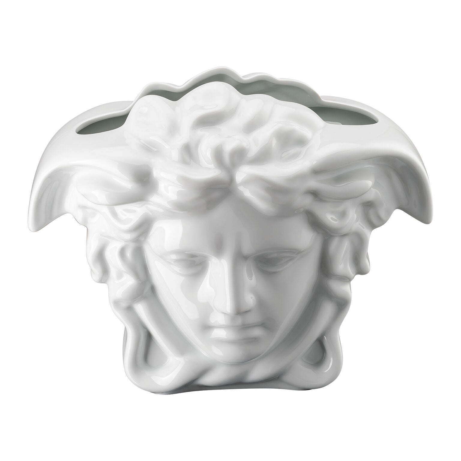 Versace Medusa Grande Vase White - 11.75 Inch