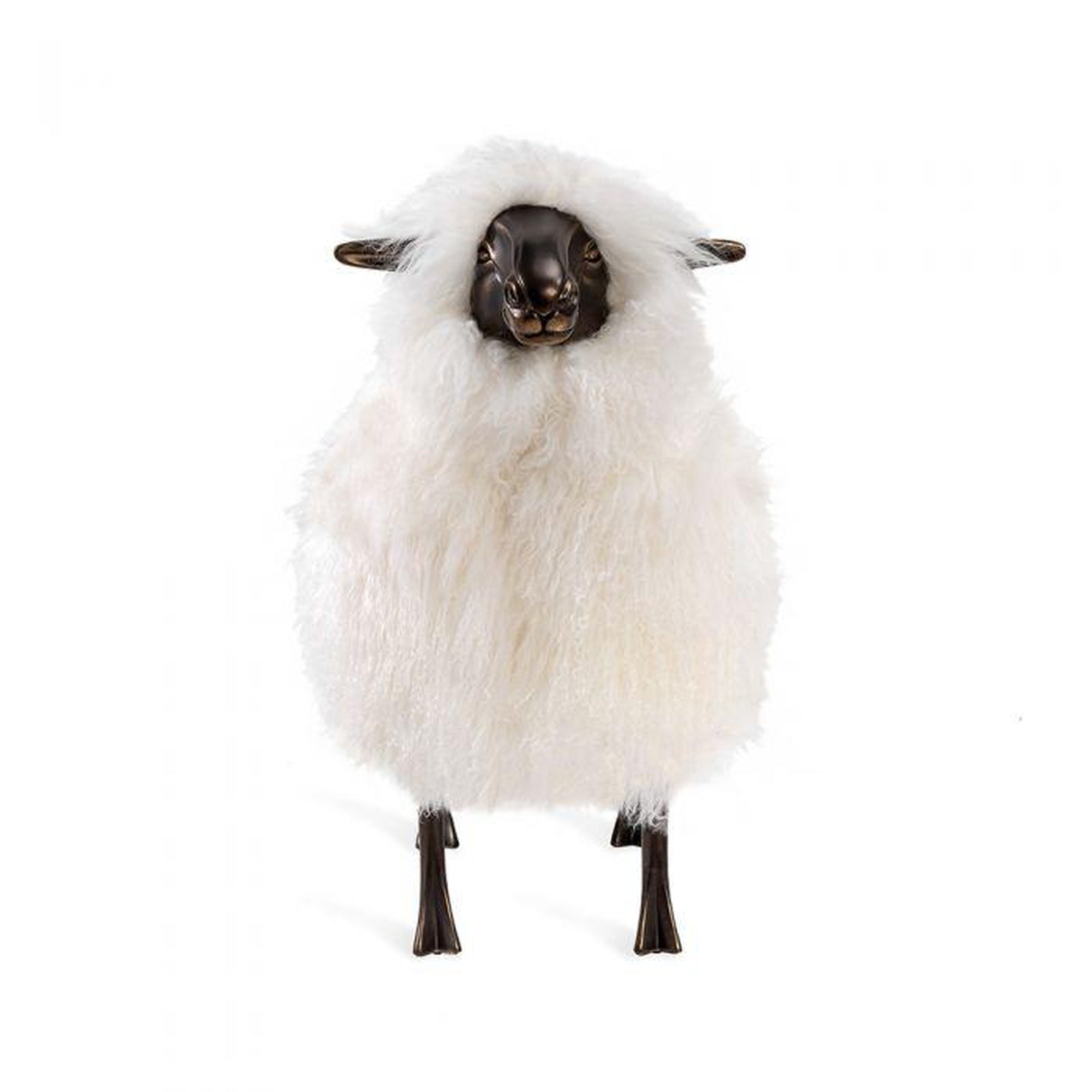 Interlude Home Phillippe Sheep Sculpture - Ivory
