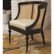 Global Views Cane Chair-Black