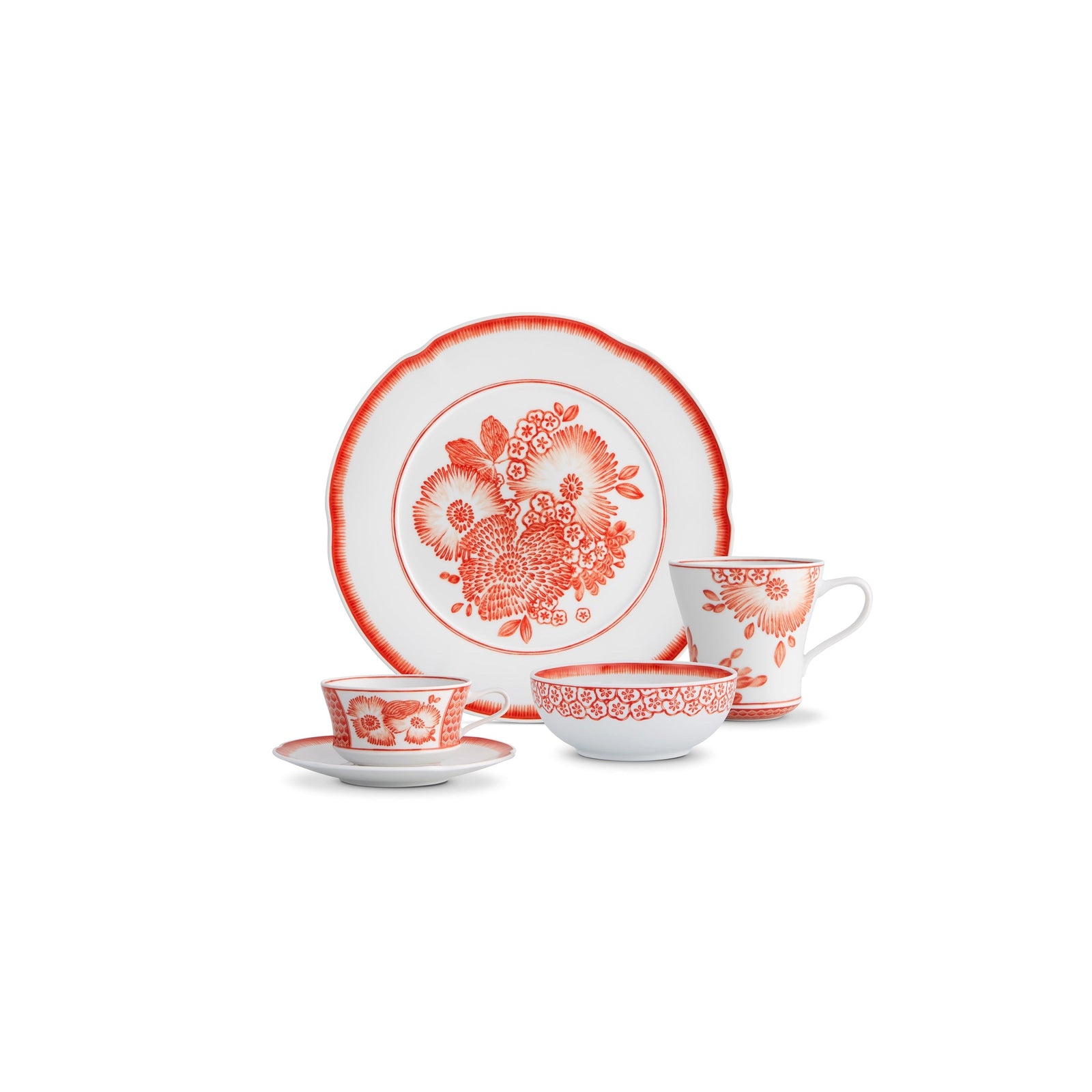 Vista Alegre Coralina Set of 16 Plate Pieces