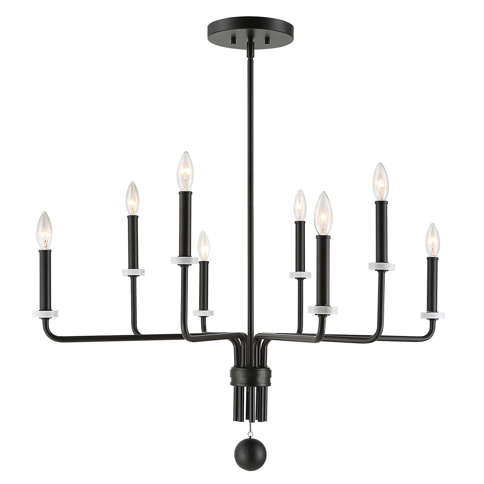 Uttermost Ebony Elegance 8 Light Chandelier