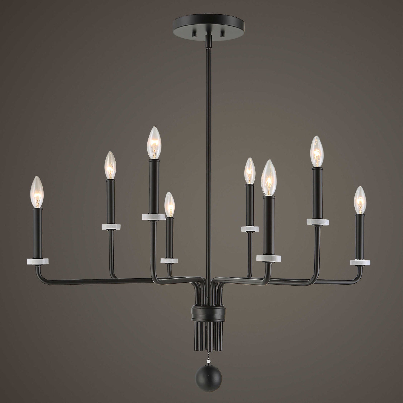 Uttermost Ebony Elegance 8 Light Chandelier