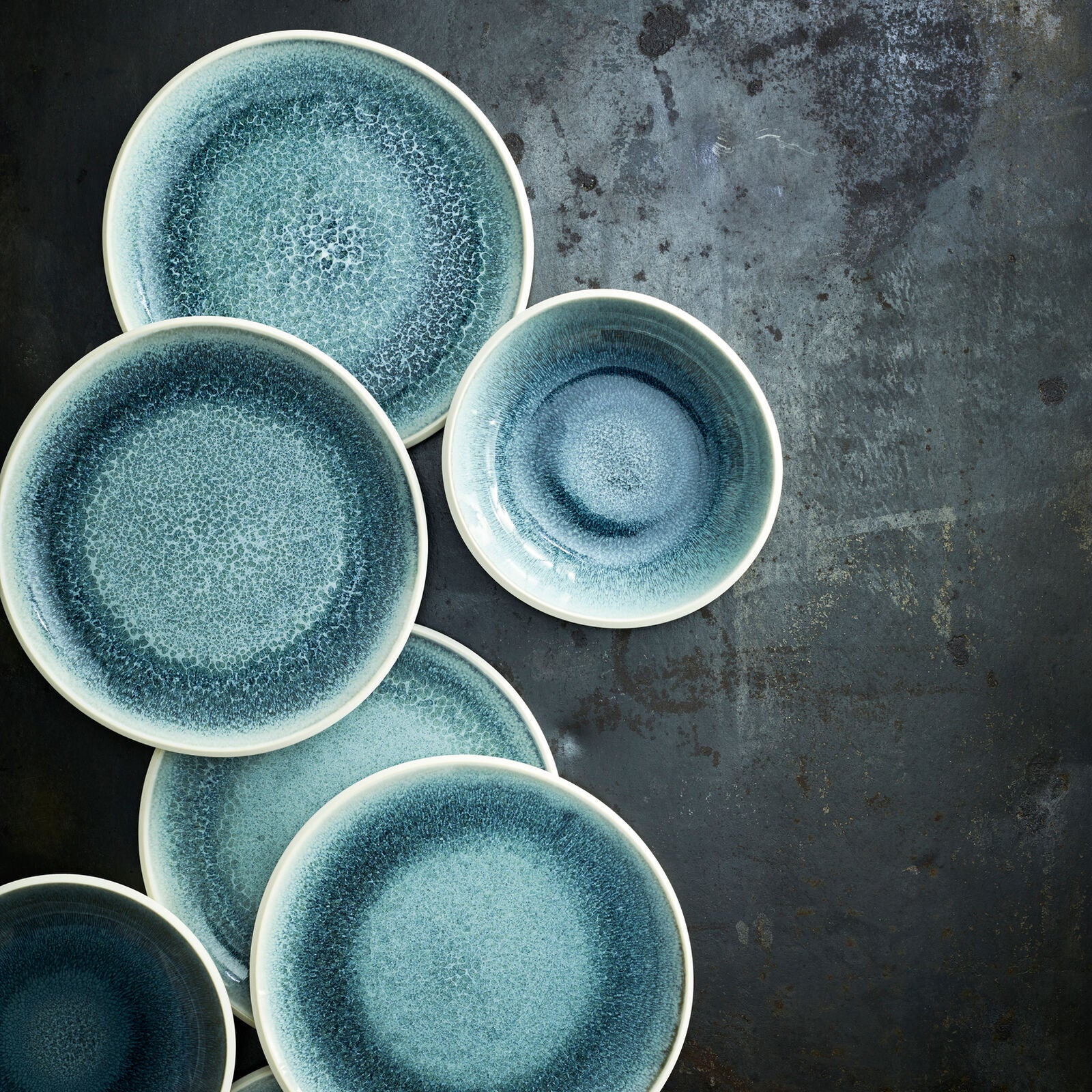 Rosenthal Junto Aquamarine Stoneware Plate Deep - 13 Inch