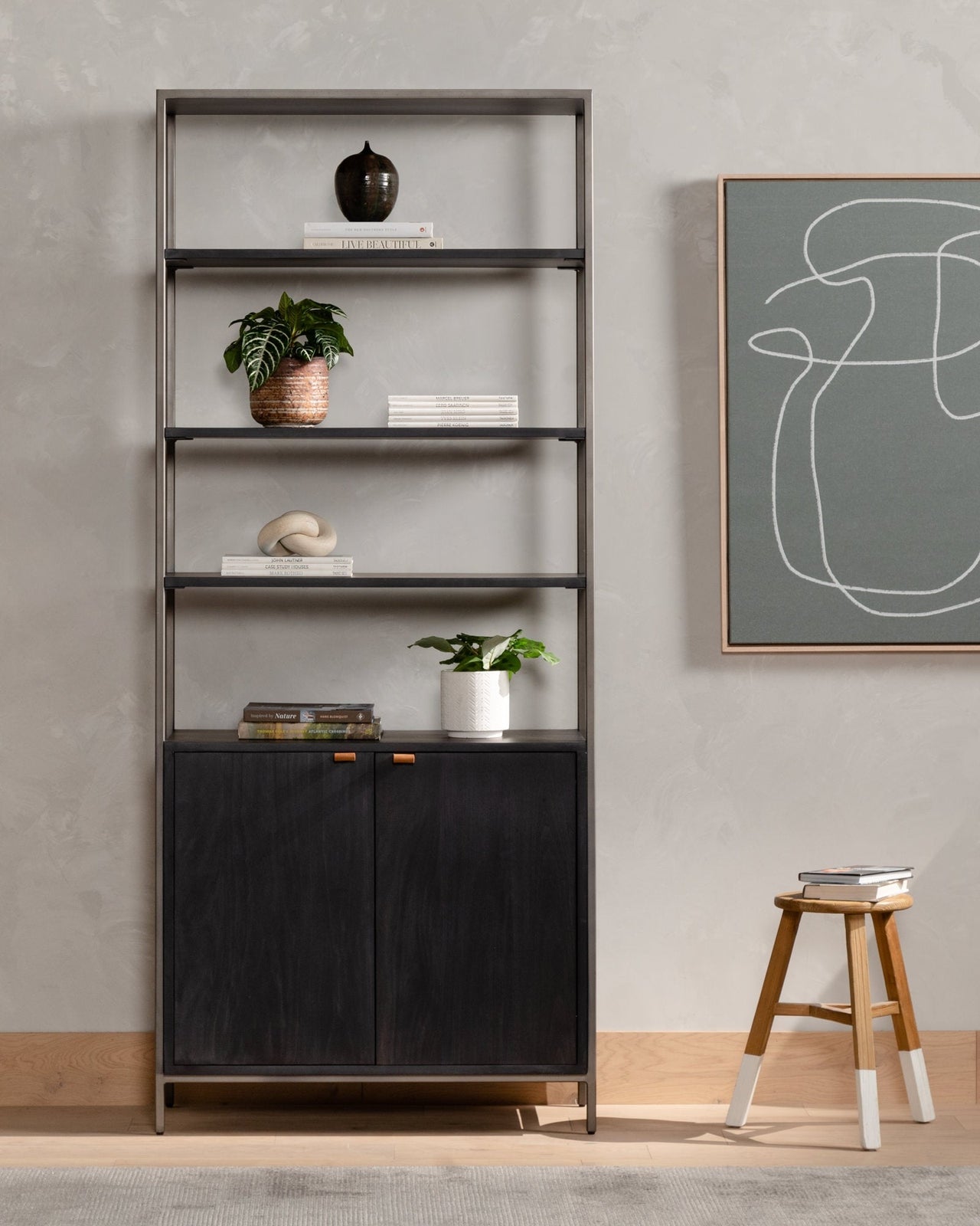 Four Hands Trey Modular Wall Bookcase Group