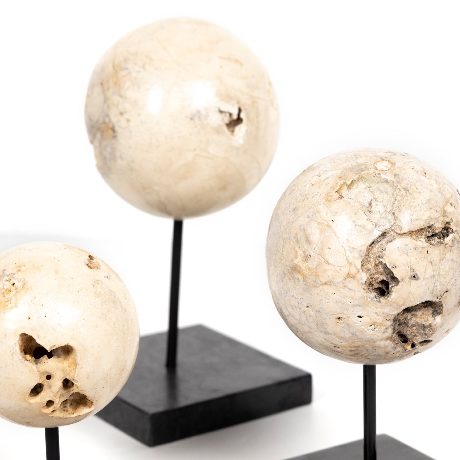 Organic Stone Sculptures - Set of 3