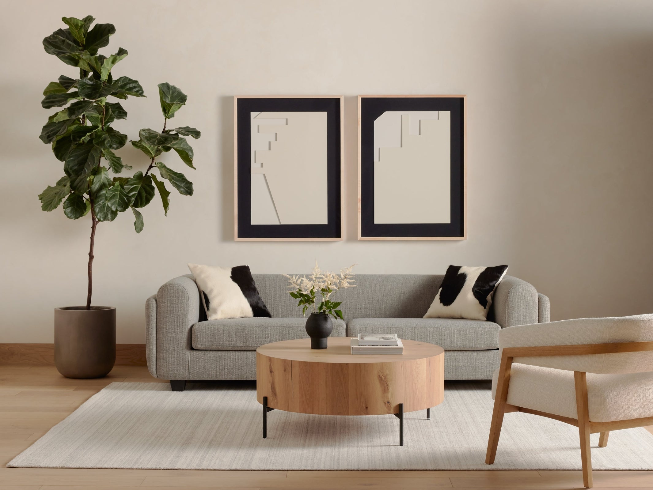 Four Hands Eaton Drum Coffee Table