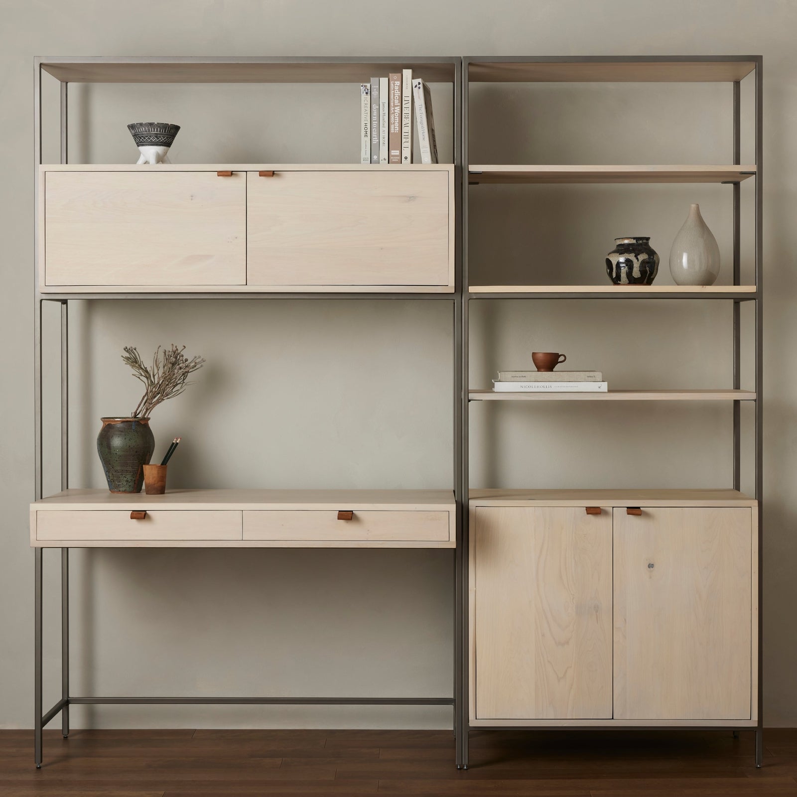 Four Hands Trey Modular Wall Bookcase Group