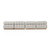 Roma Outdoor 4 PC Sectional with Ottoman