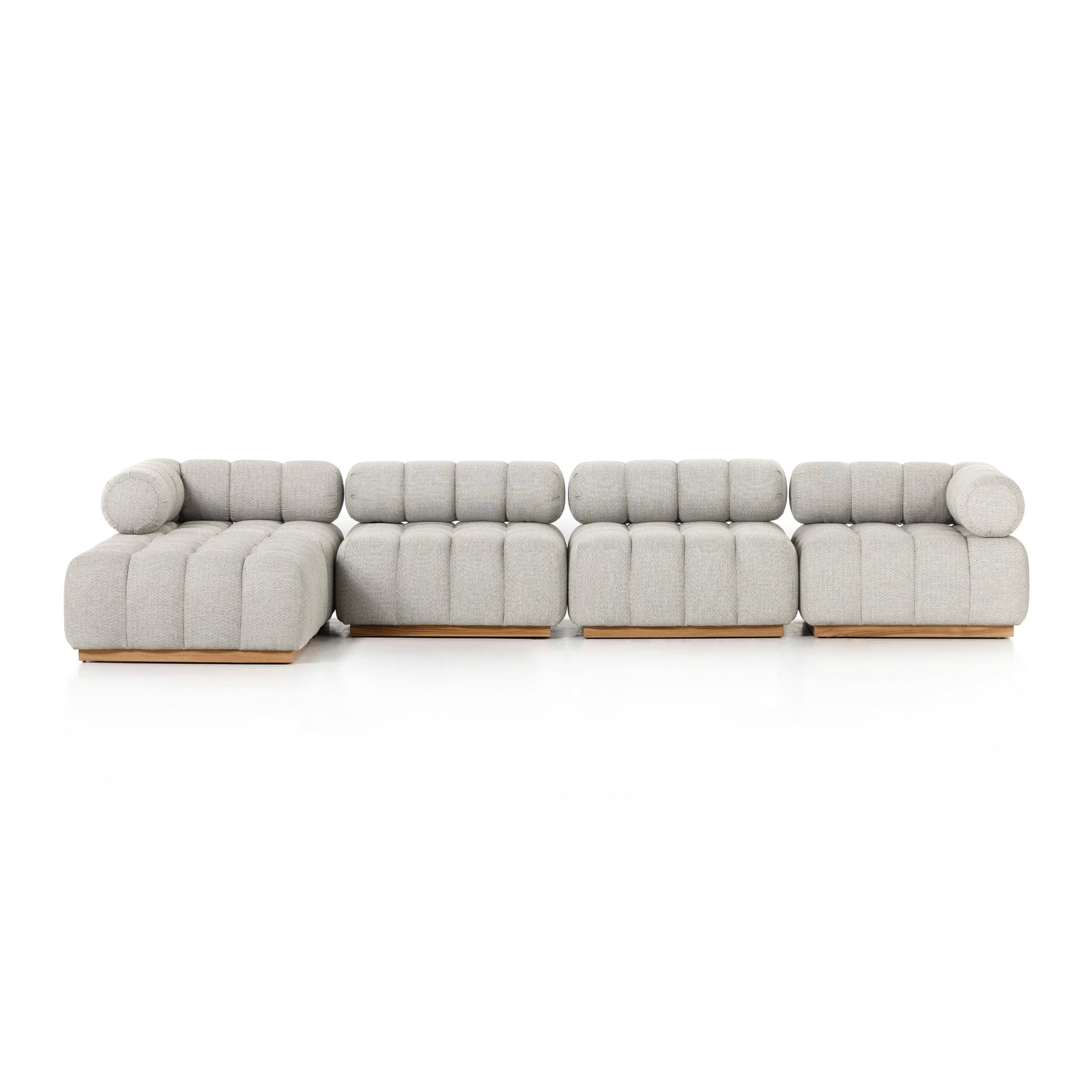 Roma Outdoor 4 PC Sectional with Ottoman