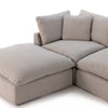 Stevie 3 PC Sectional with Ottoman
