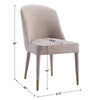 Uttermost Brie Armless Chair, Champagne Set Of 2