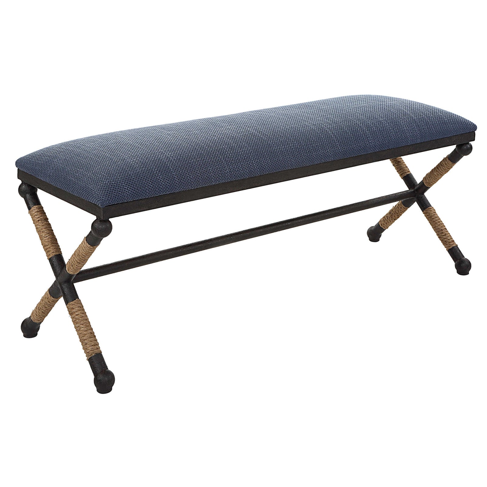 Uttermost Firth Rustic Navy Bench