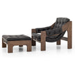 Halston Chair with Ottoman