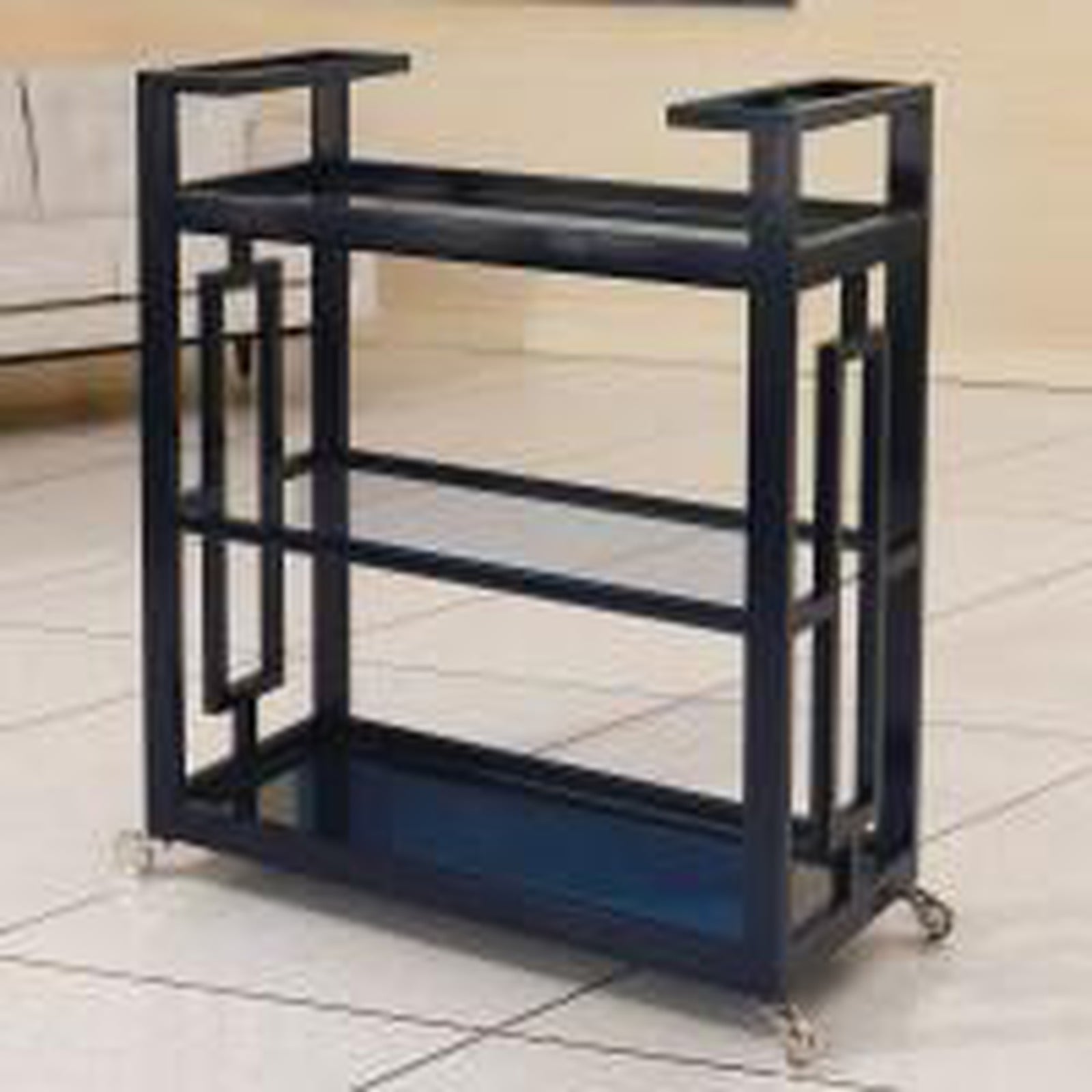 Global Views Grid Block Bar Cart