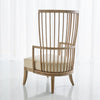 Global Views Spindle Wing Chair