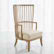 Global Views Spindle Wing Chair