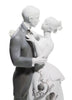 Lladro Lovers' Waltz Couple Figurine Silver Lustre