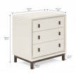 ART Furniture Blanc 3 Drawer Bedside Chest