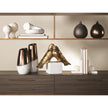Global Views Alabaster Ball Bookends-Pair