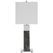 Uttermost Pilaster Black Marble Table Lamp