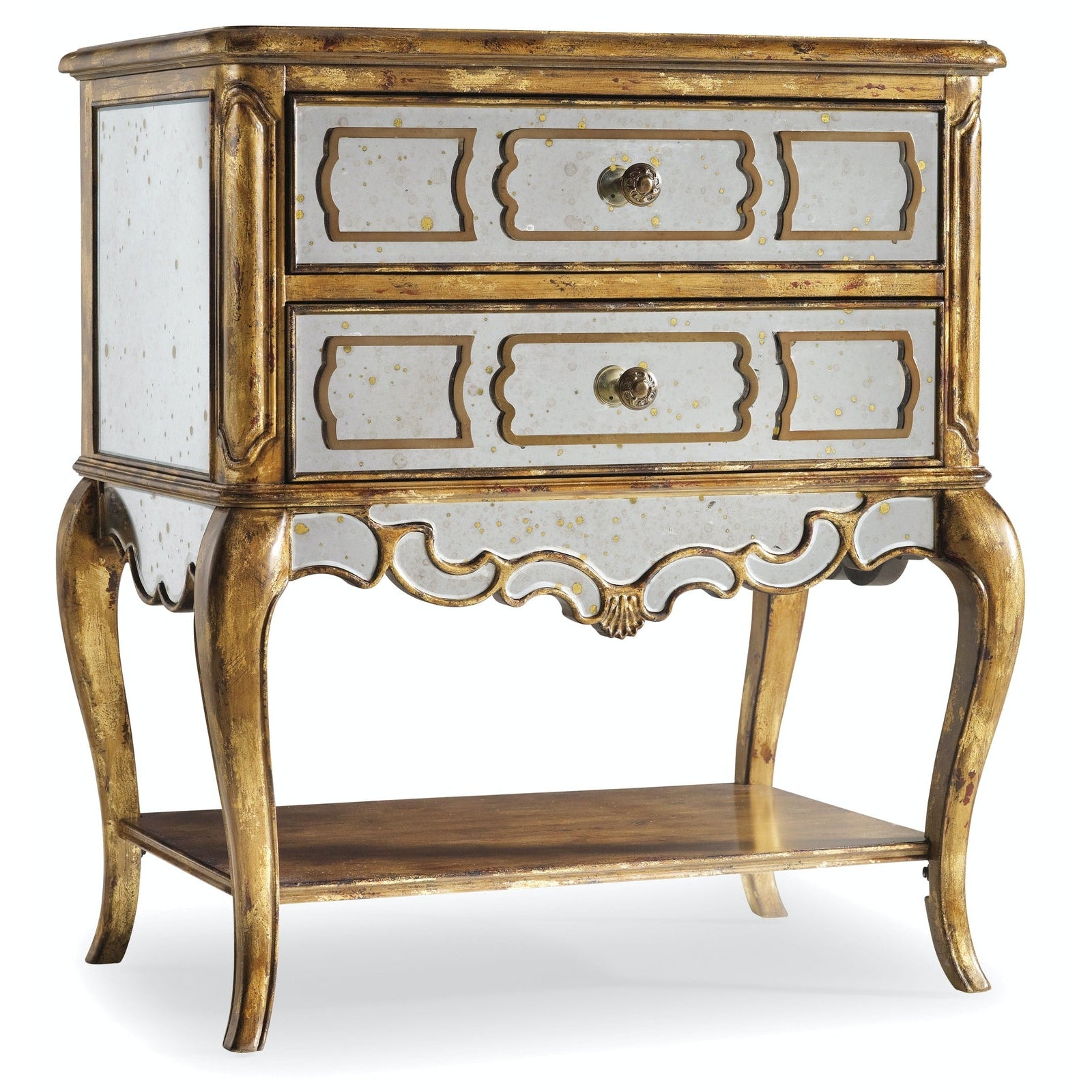 Hooker Furniture Sanctuary Mirrored Leg Nightstand