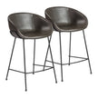 Euro Style Zach-C Counter Stool Set of 2