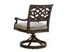 Tommy Bahama Outdoor Royal Kahala Black Sands Swivel Rocker Dining Chair