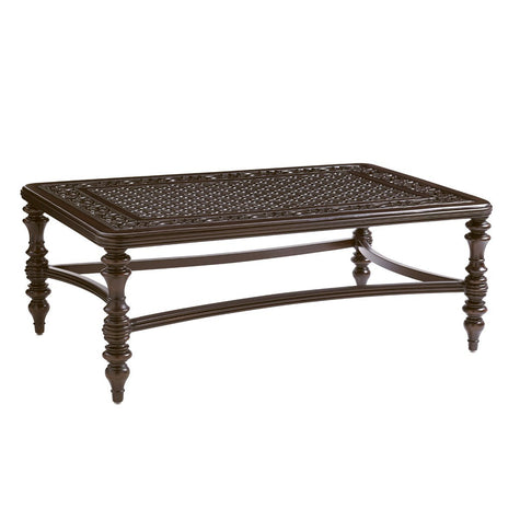 Tommy Bahama Outdoor Royal Kahala Black Sands Rectangular Cocktail Table