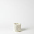 Global Views Channel Pillar Holder-White Marble