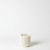 Global Views Channel Pillar Holder-White Marble
