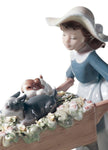 Lladro A Barrow of Fun Girl Figurine
