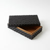 Global Views Horn Box Woven Black