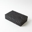 Global Views Horn Box Woven Black