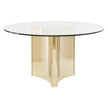 Bernhardt Interiors Abbott Round Metal Dining Table