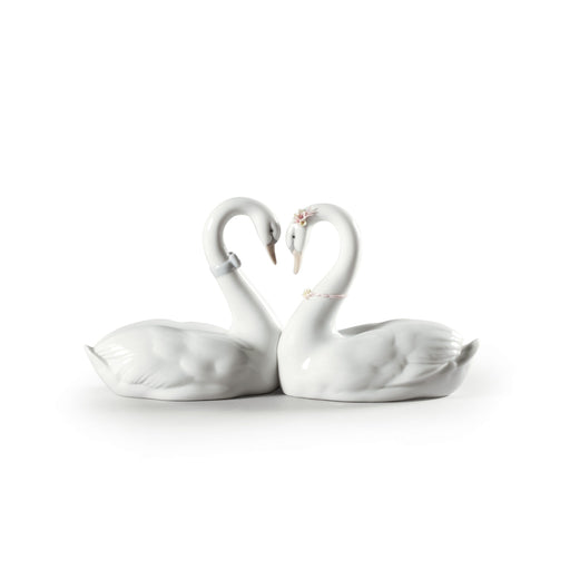 Lladro Endless Love Swans Figurine
