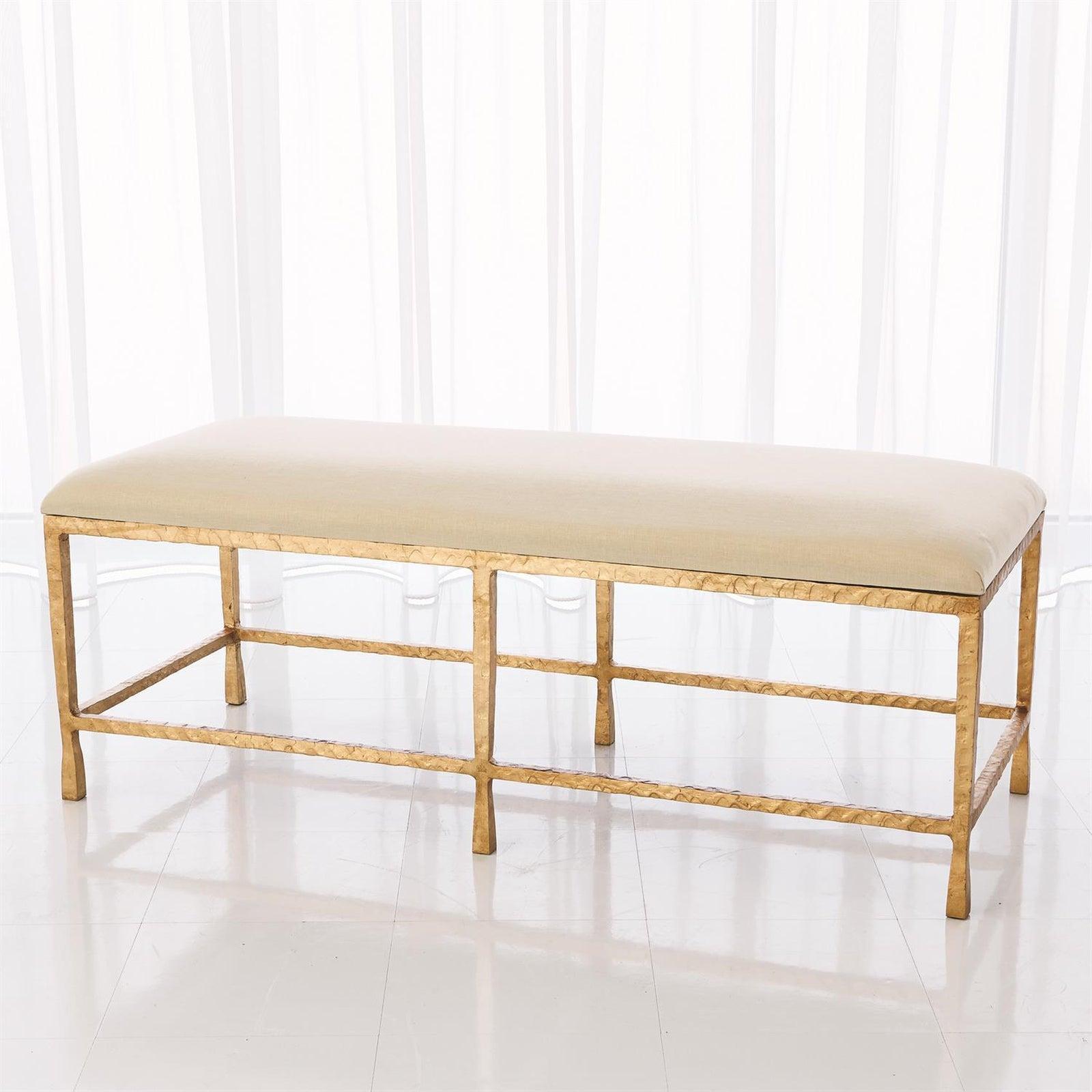 Global Views Quad Pod Bench with Muslin Cushion