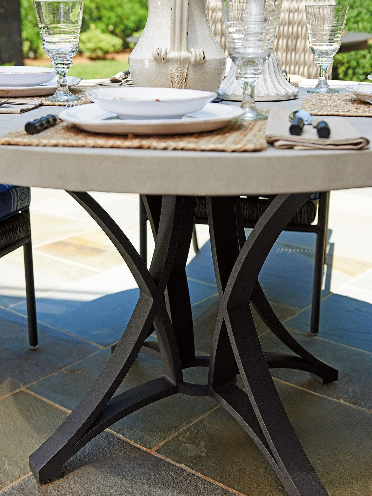 Tommy Bahama Outdoor Cypress Point Ocean Terrace Dining Table With Weatherstone Top