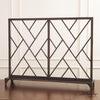 Global Views Chinoise Fret Fireplace Screen