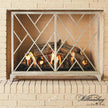 Global Views Chinoise Fret Fireplace Screen