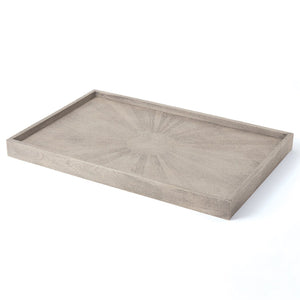 Global Views Driftwood Ottoman Tray-Grey