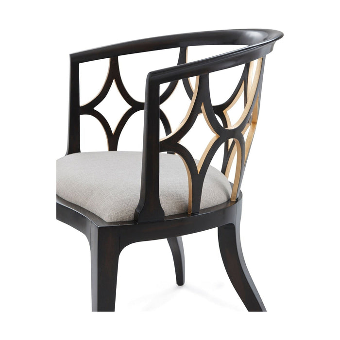 Theodore Alexander Ebonised Connaught Accent Chair