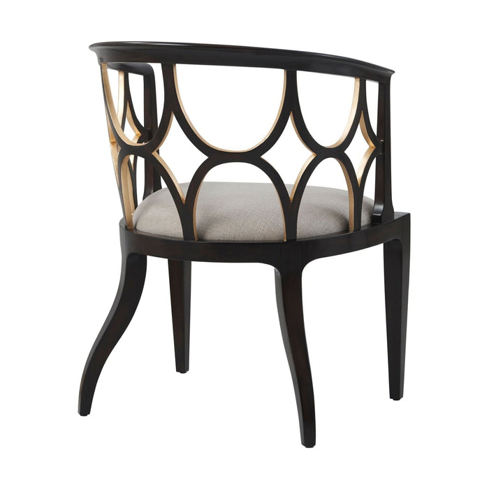 Theodore Alexander Ebonised Connaught Accent Chair