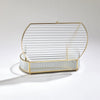 Global Views Reeded Glass Oval Box