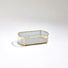 Global Views Reeded Glass Oval Box