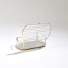 Global Views Reeded Glass Oval Box