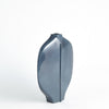 Global Views Center Ridge Vase-Blue