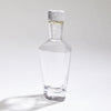 Global Views Hammered Decanter-Clear W/Gold Rim