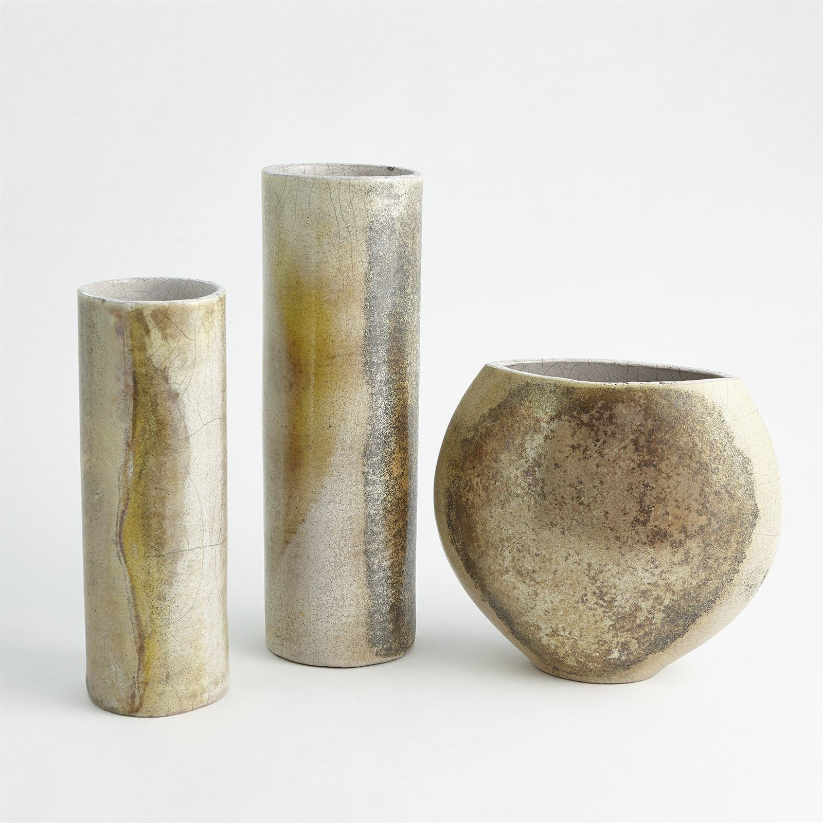 Global Views Golden Raku Vase